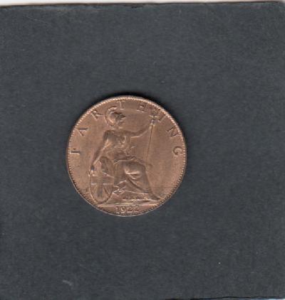 Beschrijving: 1 Farthing  GEORGIUS V 